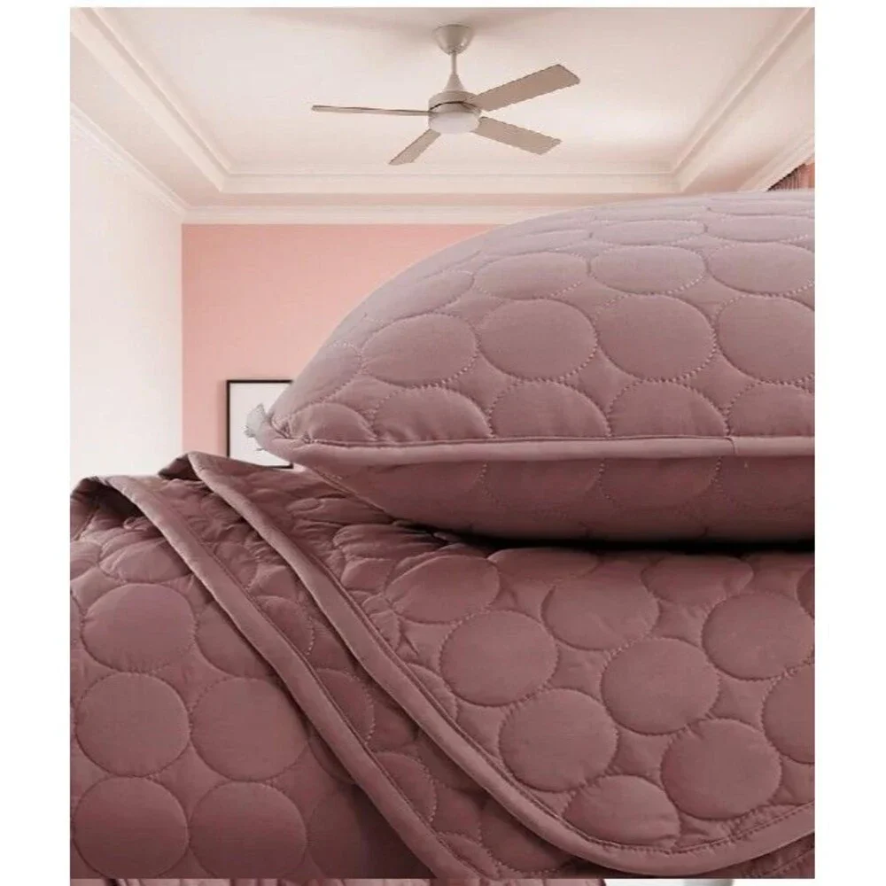 Southshore Ultra-Soft Lightweight Embroidered 3-Piece Quilt Set – Full/Queen